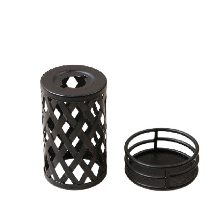 Metal candle holder, European style minimalist home decor, living room model room, foyer decoration, decorative ornaments, hollow decoration customization