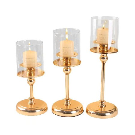 European style metal candle holder, golden candlestick holder, creative romantic retro home decor, hotel dining table decoration, custom decoration ornaments