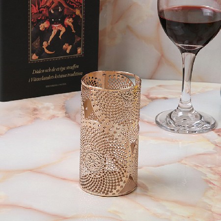 金属蜡烛台镂空复古铁艺方形烛台创意家居装饰婚庆酒店摆件可定制