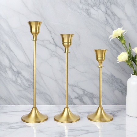 北欧ins风蜡烛台婚庆浪漫情调烛光晚餐西餐婚礼装饰餐桌摆件定制