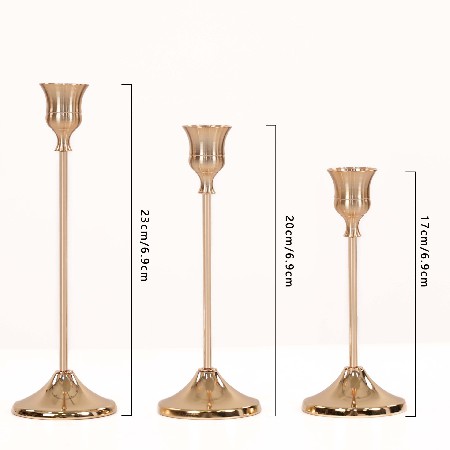 Light luxury horn candle stand, wedding romantic atmosphere, Nordic ins wind candle stand, home decoration, dining table decoration, customization