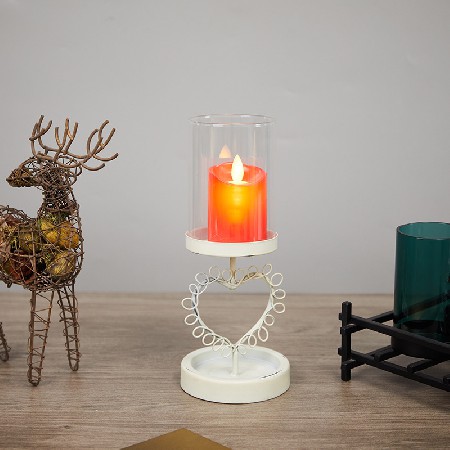 复古烛台香薰蜡烛家用烛光晚餐道具浪漫蜡烛台座餐桌装饰品摆件品