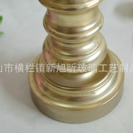 欧式复古蜡烛台透明玻璃烛台创意酒店手工工艺品家居摆件批发定制