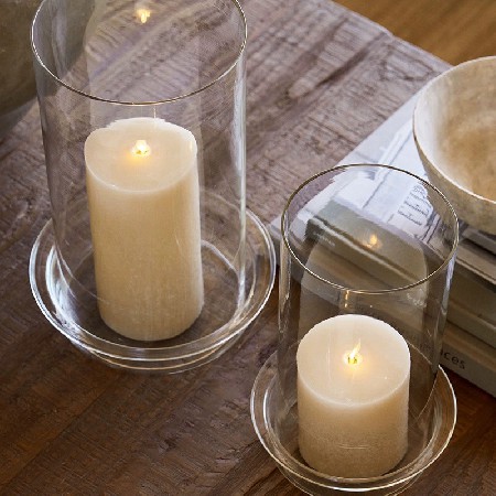 Candle glass cover European wedding candle holder hollow windproof cover for Buddha pastry oil lamp with two ends connected bottomless candle cover