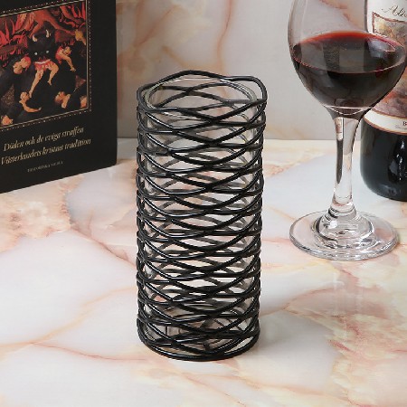 Neoclassical Home Bedroom Sample Room Decoration European Creative Retro Candlestick Metal Hollow Decoration Decoration Decoration