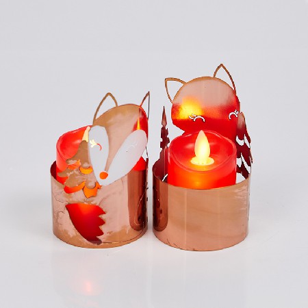 童趣铁艺烛台家用客厅烛台家居氛围摆件烛光晚餐镂空蜡烛杯可定制