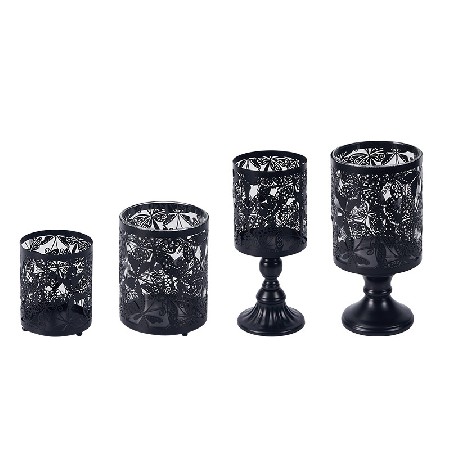 Nordic Candlestick Terrace Western Restaurant Romantic Candlelight Dinner Decoration Home Table Decoration Retro Glass Candlestick Customization
