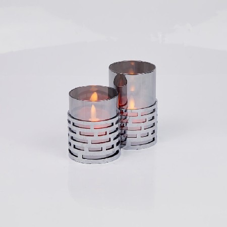 Hollow Candle Cup Restaurant Party Desktop Decoration Candlestick Wax Cup Iron Home Decoration Decoration Customization