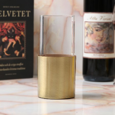 Candle Cup European Candlestick Glass Candlestick Wedding Hotel Western Restaurant European Romantic Home Restaurant Candlestick Customization