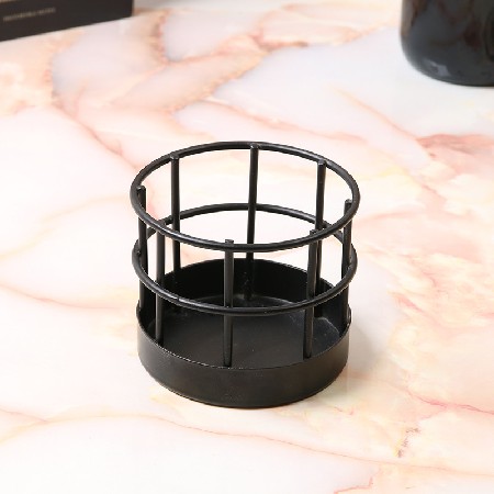 欧式金属烛台摆件复古金玻璃风灯软装家居装饰品铁艺批发烛光装饰