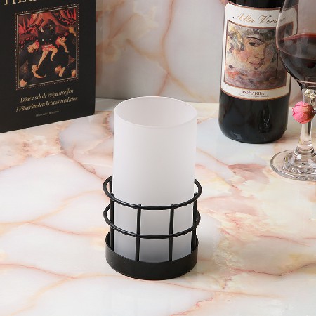 欧式金属烛台摆件复古金玻璃风灯软装家居装饰品铁艺批发烛光装饰