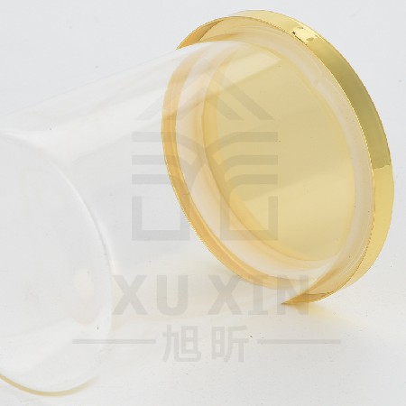 玻璃蜡烛杯氛围密封玻璃杯金属盖家居餐厅桌面装饰摆件定制玻璃瓶