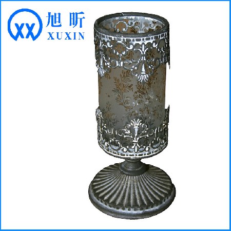 Candleholder creative retro iron hollow candlestick wedding hotel home restaurant table decoration ornaments can be customized