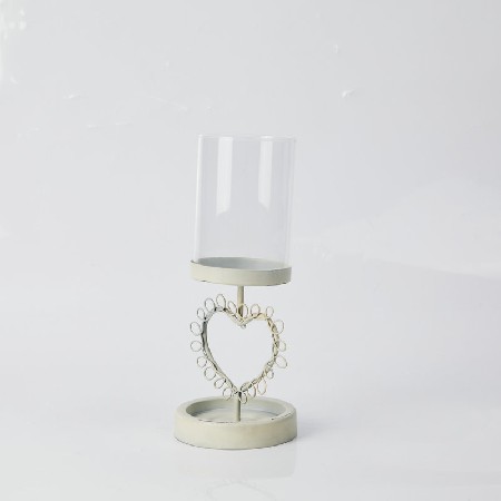 蜡烛台摆件镂空白色情人节燭台婚庆烛光晚餐道具装饰托盘定制铁艺