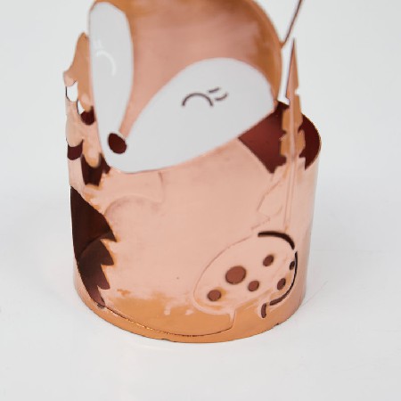 跨境热销小狐狸烛台香薰蜡烛底托创意家居装饰摆件容器可定制复古