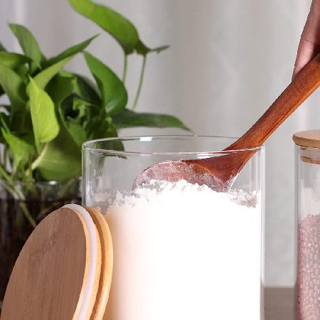 Kitchen specific glass sealed jar, household storage container, snacks, salt, rice, candy, miscellaneous grains glass storage jar, customized