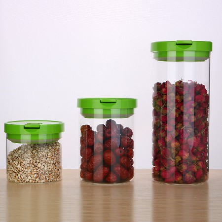 玻璃密封罐蜂蜜柠檬百香果食品瓶子杂粮透明储物罐带盖玻璃罐定制