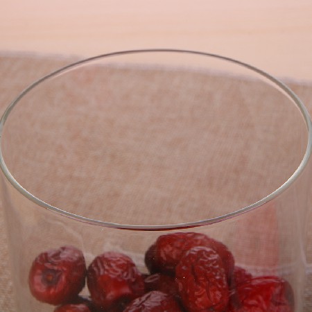 Glass bottle sealed jar with lid, transparent tea, household kitchen food, miscellaneous grains, snacks, storage jar, customized