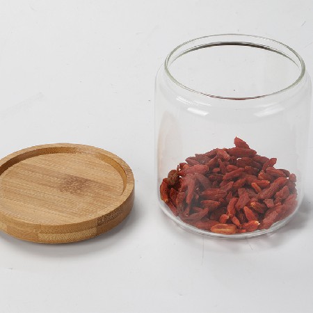 Sealed jar, glass bottle, transparent small tea jar, household kitchen food, miscellaneous grain storage box, customized storage jar