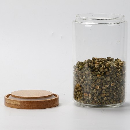 Sealed jar, glass bottle, transparent small tea jar, household kitchen food, miscellaneous grain storage box, customized storage jar