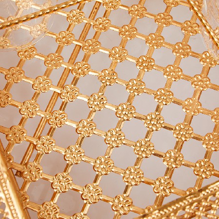 Hollow out Candle Stand Iron Buddha Front Lamp Candle Display Transparent Buddha Hall Lamp Stand Tea Table God Stand Candle Stand Customization