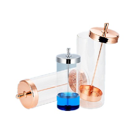 316不锈钢玻璃消毒杯美容美发美甲消毒工具剪刀剃须刀梳子 消毒罐