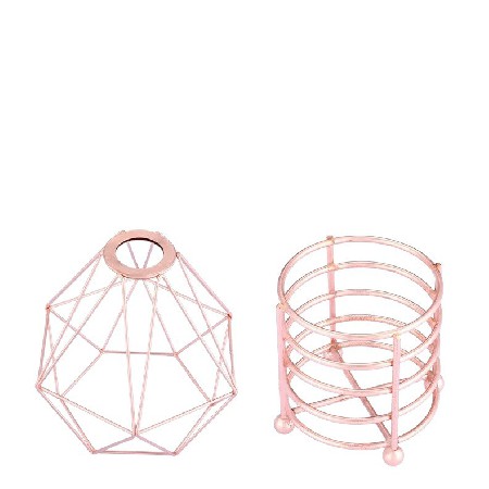 金属蜡烛台酒店家居装饰摆件创意几何流线设计铁艺风灯烛台定制