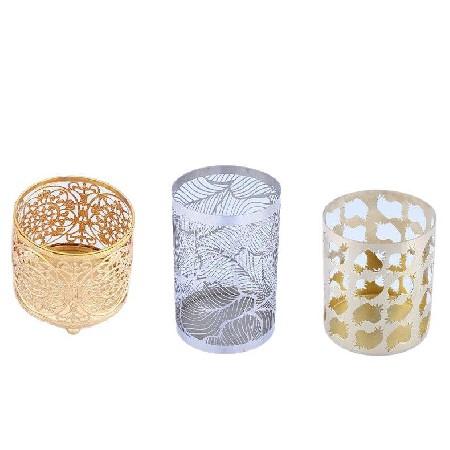 金属烛台创意现代简约铁艺镂空蜡烛台酒店家居桌面装饰摆件品定制