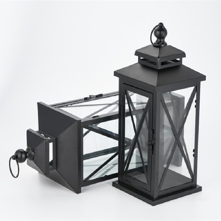 欧式铁艺风灯烛台手提灯复古蜡烛台户外庭院落地装饰马灯婚庆摆件