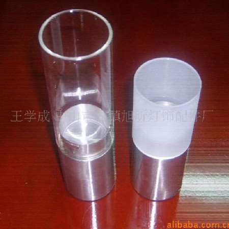 Transparent decorative candlestick